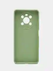Зеленый силиконовый чехол для Honor X9 (Хонор Х9), прозрачный