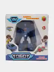 Синий игрушка-трансформер "Робот-Тобот"