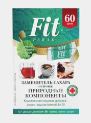 Сахарозаменитель FitPARAD, смесь №10, 60 стиков по 0,5 г