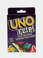 Настольная игра UNO Flip (Уно Двойная игра), с инструкцией на русском языке