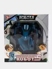 Синий игрушка-трансформер "Робот-Тобот"
