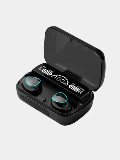 Наушники беспроводные M10, с Powerbank, 2000 мАч