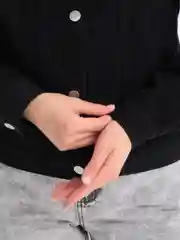 Черный куртка джинсовая женская