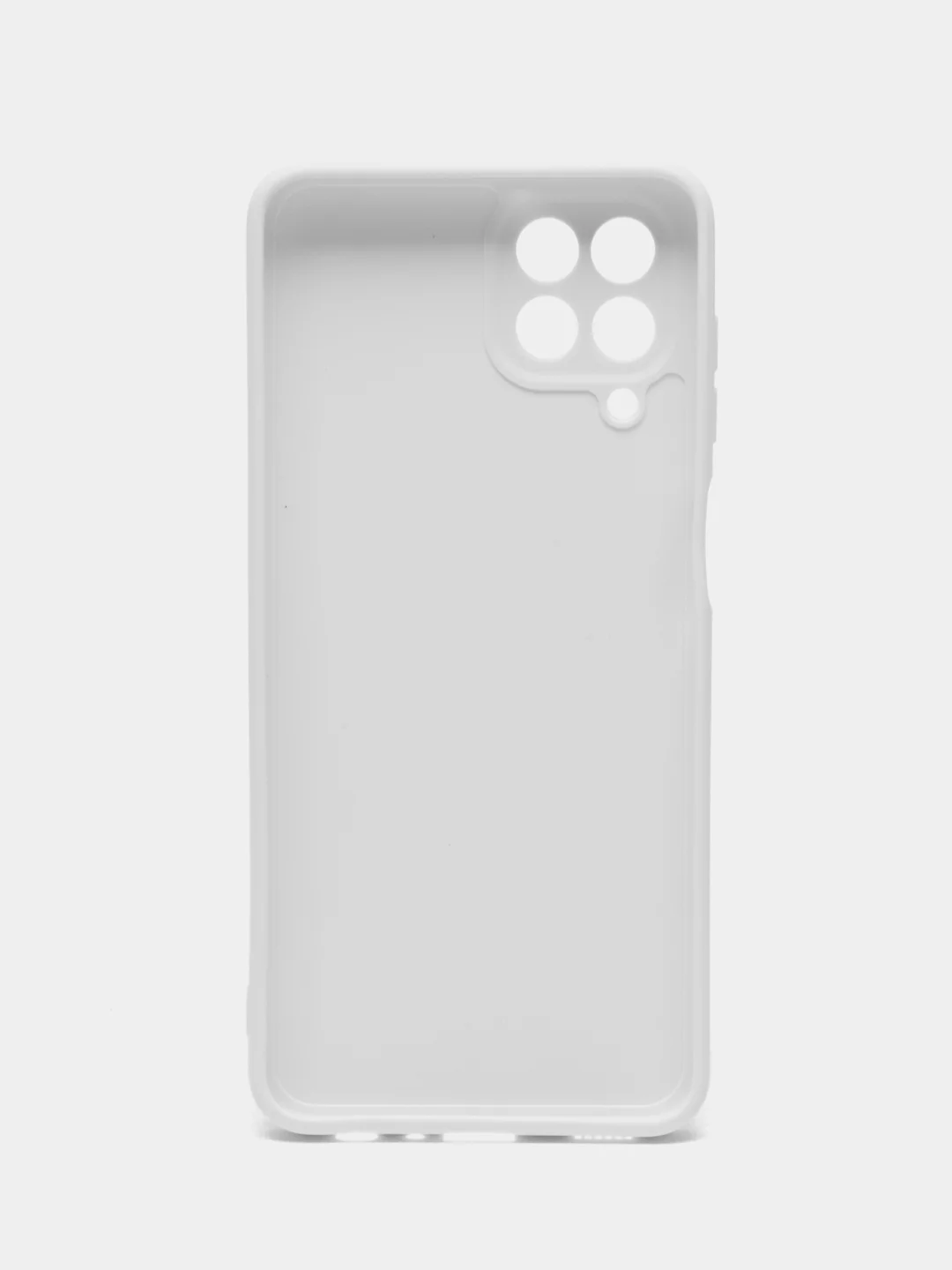 Белый чехол для Samsung Galaxy M33 (Самсунг М33) 5G, с защитой камеры, силиконовый