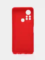 Красный чехол для Infinix Hot 11s (Инфиникс Хот 11с), силиконовый