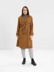 Бежевый базовый женский тренч LaFemme