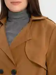 Бежевый базовый женский тренч LaFemme