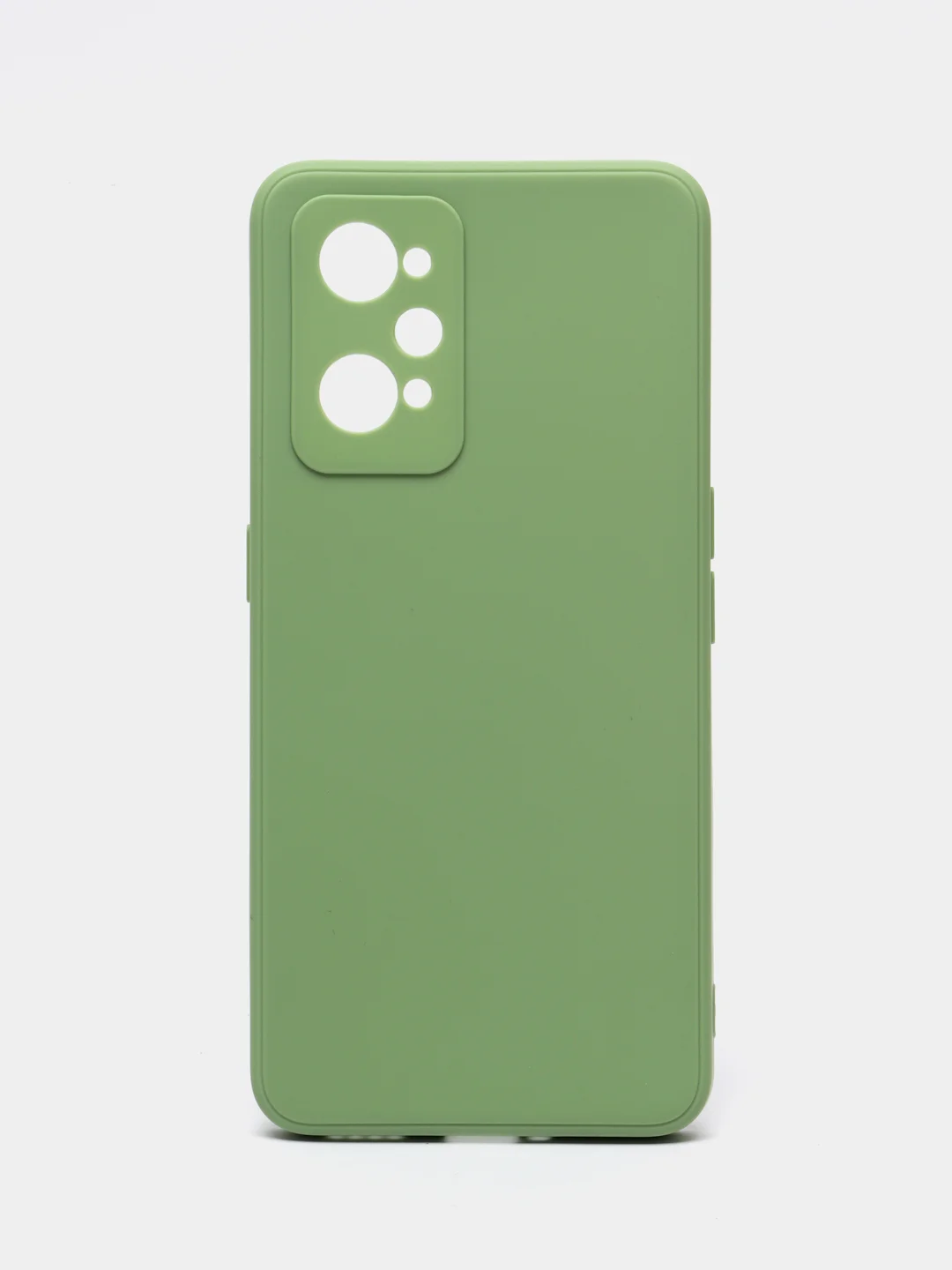 Зеленый чехол для Realme GT Neo 2 / GT 2 / GT Neo 3T,  силиконовый с защитой камеры