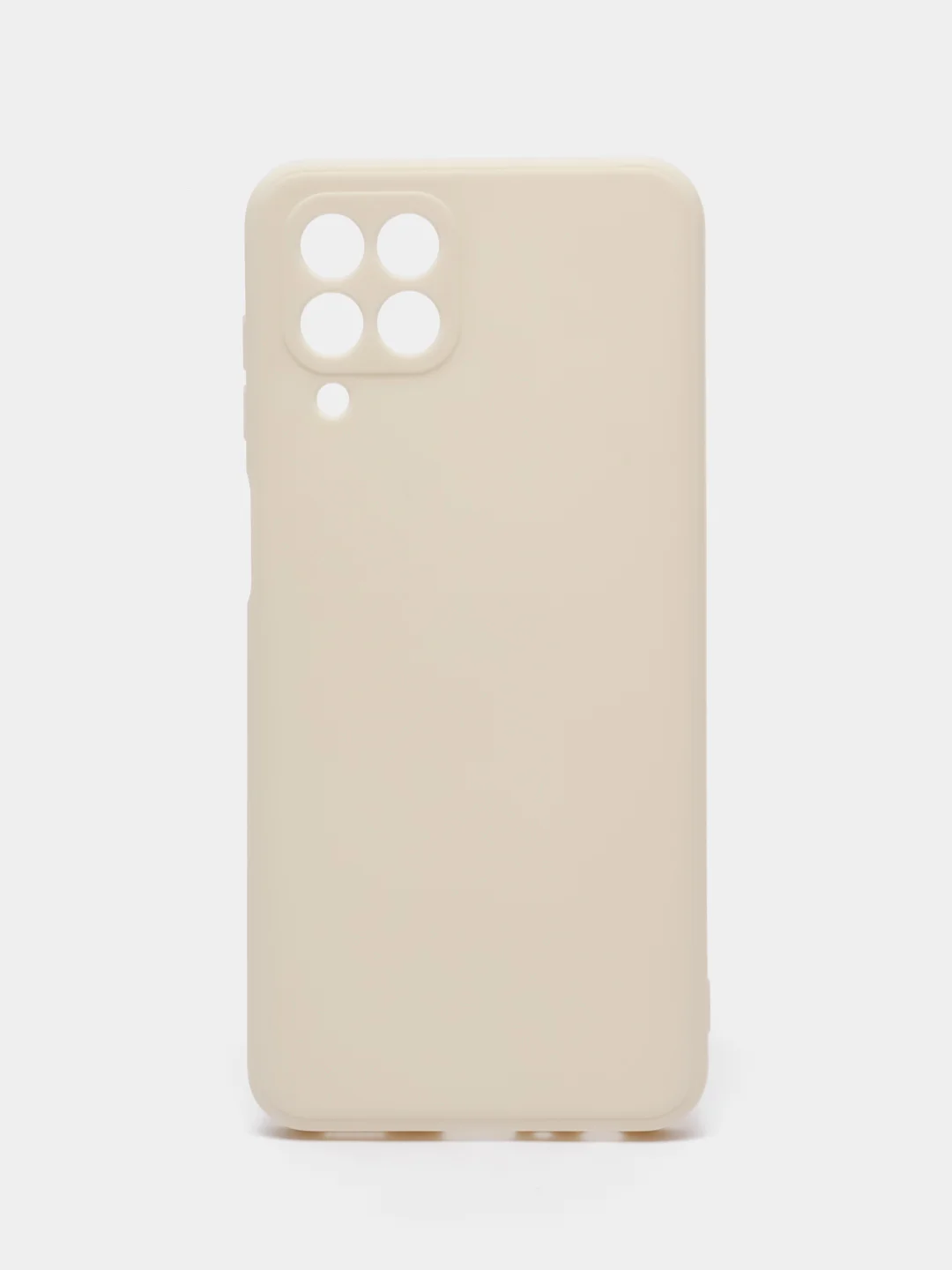 Молочный чехол для Samsung Galaxy M33 (Самсунг М33) 5G, с защитой камеры, силиконовый