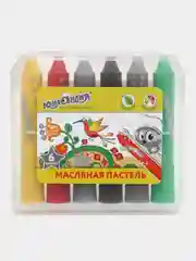 Масляная пастель ЮНЛАНДИЯ "Колибри", набор 6 цветов, пластиковый корпус