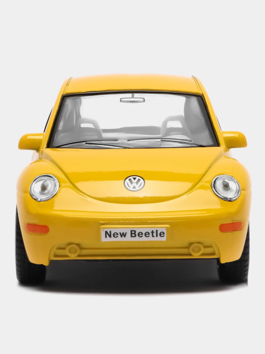 Желтый металлическая машинка Kinsmart "Volkswagen Beetle New", 1:32 KT5028D