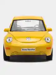 Желтый металлическая машинка Kinsmart "Volkswagen Beetle New", 1:32 KT5028D