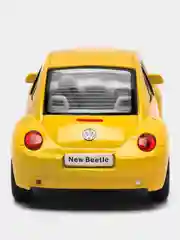 Желтый металлическая машинка Kinsmart "Volkswagen Beetle New", 1:32 KT5028D