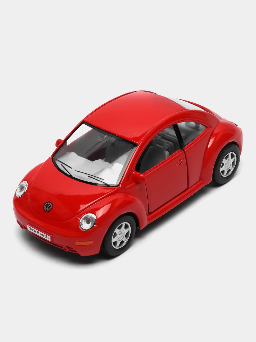 Красный металлическая машинка Kinsmart "Volkswagen Beetle New", 1:32 KT5028D