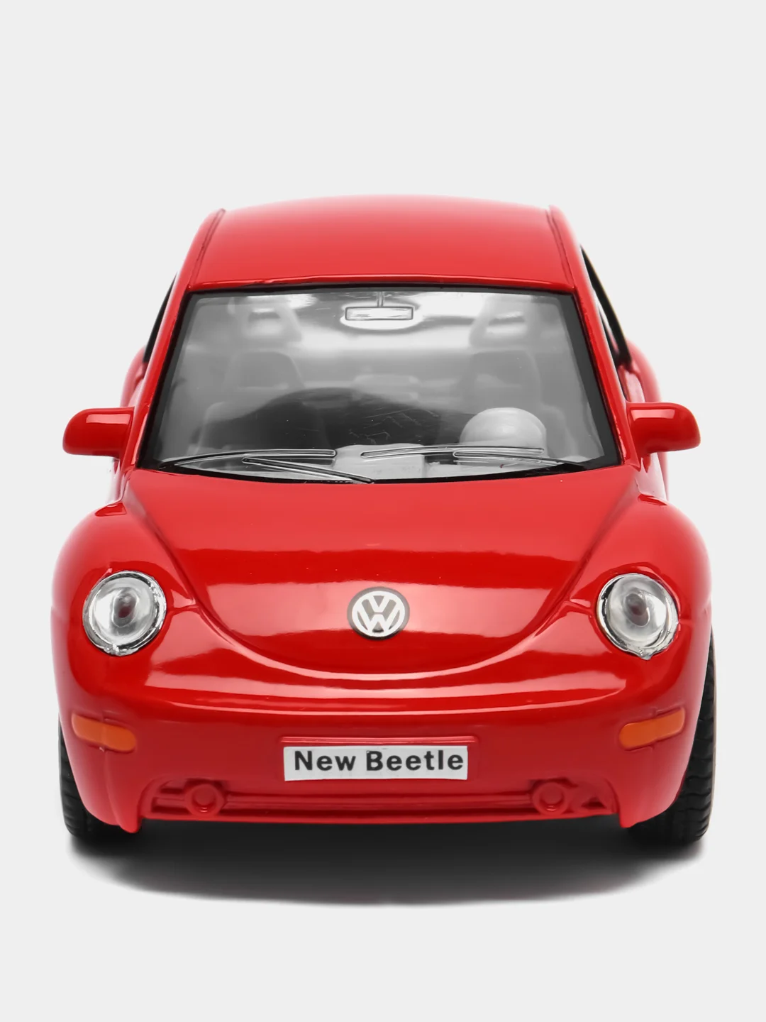 Красный металлическая машинка Kinsmart "Volkswagen Beetle New", 1:32 KT5028D