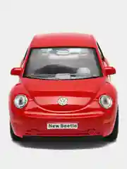 Красный металлическая машинка Kinsmart "Volkswagen Beetle New", 1:32 KT5028D