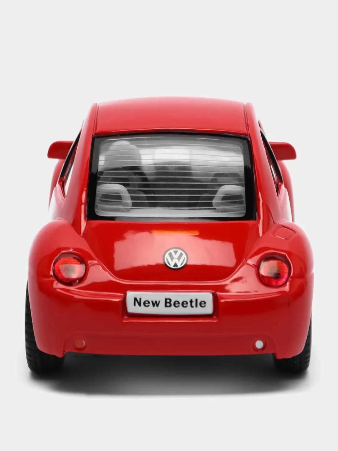 Красный металлическая машинка Kinsmart "Volkswagen Beetle New", 1:32 KT5028D