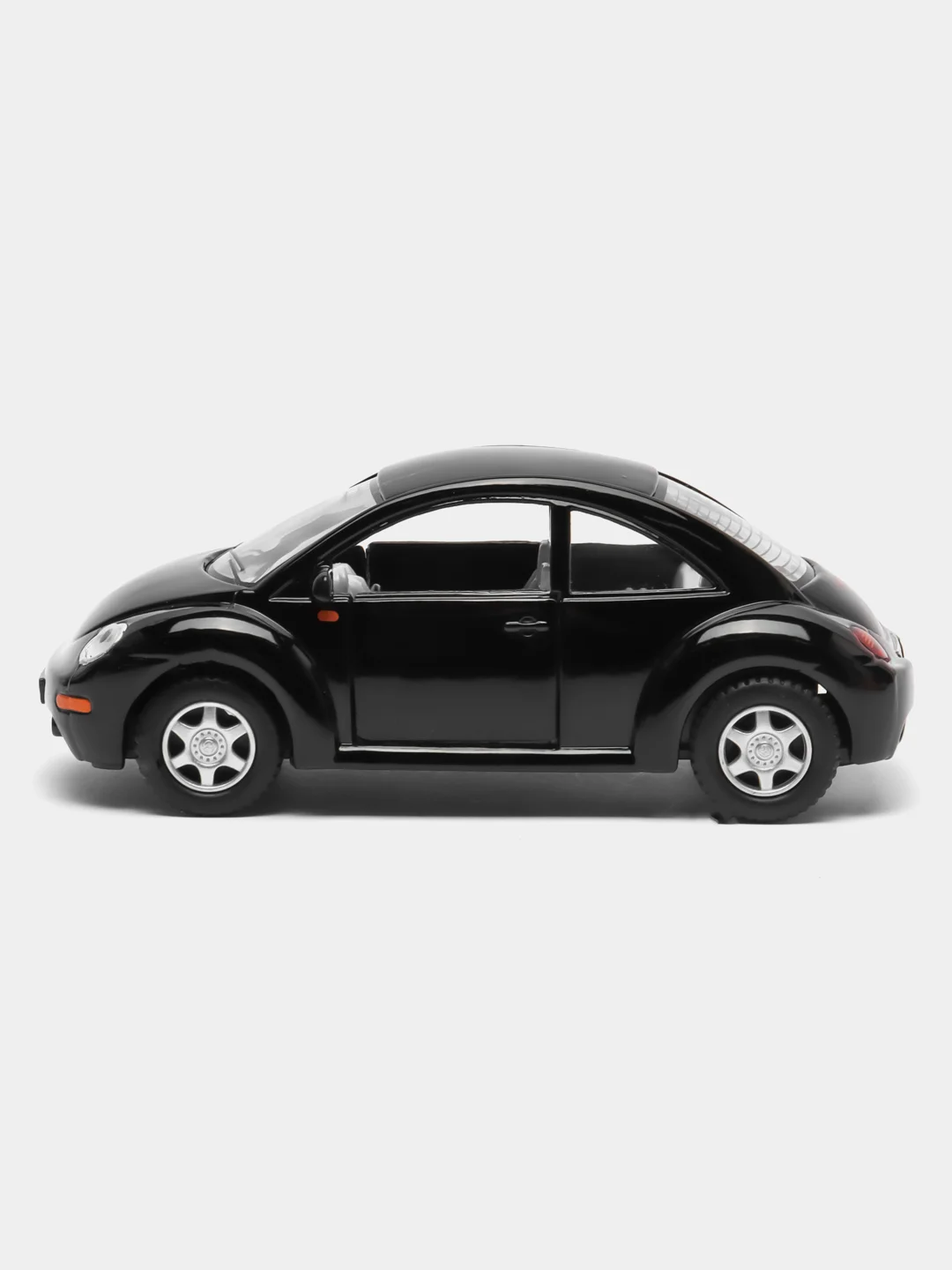 Черный металлическая машинка Kinsmart "Volkswagen Beetle New", 1:32 KT5028D