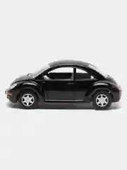 Черный металлическая машинка Kinsmart "Volkswagen Beetle New", 1:32 KT5028D