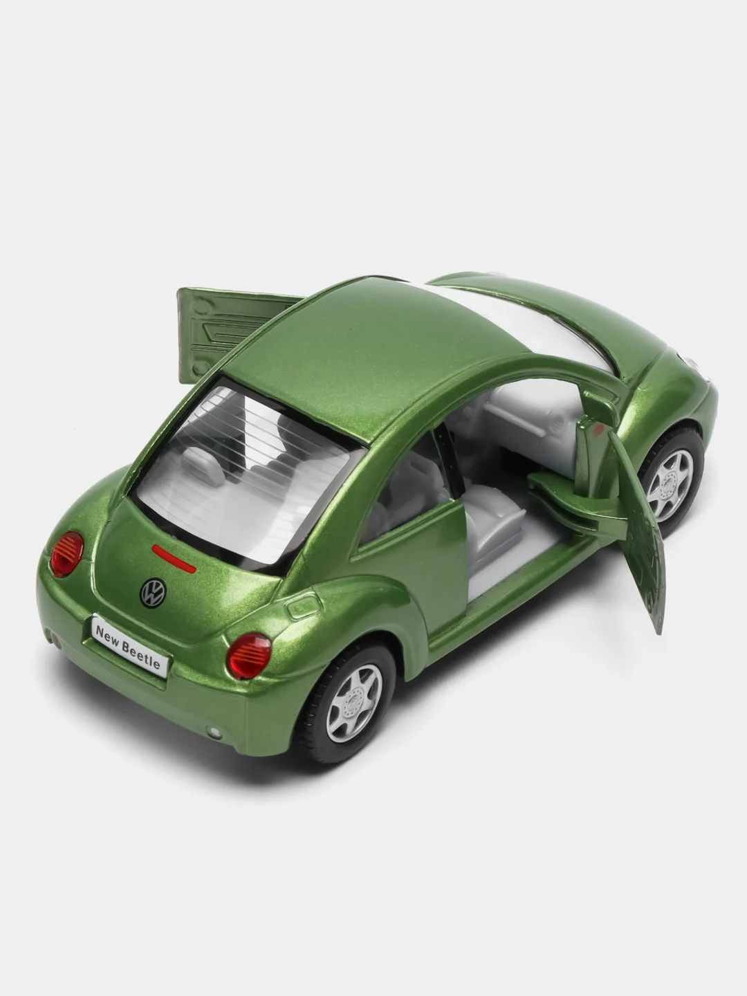 Желтый металлическая машинка Kinsmart "Volkswagen Beetle New", 1:32 KT5028D