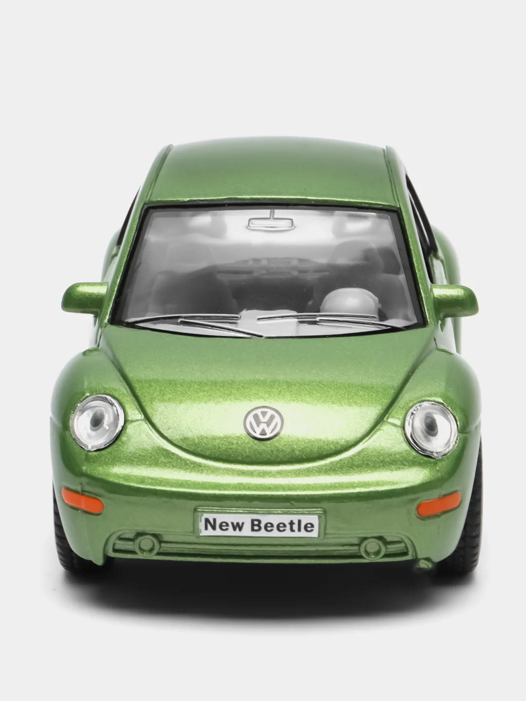 Желтый металлическая машинка Kinsmart "Volkswagen Beetle New", 1:32 KT5028D