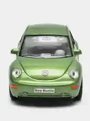 Желтый металлическая машинка Kinsmart "Volkswagen Beetle New", 1:32 KT5028D