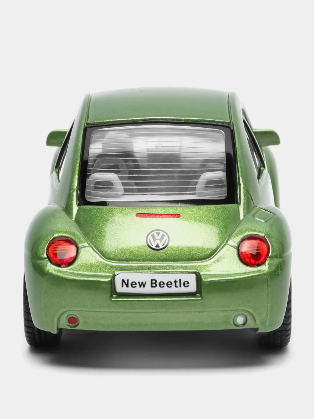 Желтый металлическая машинка Kinsmart "Volkswagen Beetle New", 1:32 KT5028D
