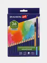 Карандаши художественные цветные BRAUBERG ART CLASSIC, акварельные, 36 цветов