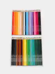 Карандаши цветные трехгранные BRAUBERG MAX, мягкий грифель, 50 цветов