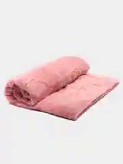 Кораллово-розовый плед "Кролик", мягкий