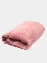 Кораллово-розовый плед "Кролик", мягкий