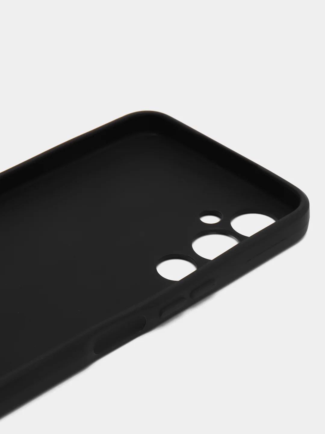 Чехол для TECNO Pova 4 силиконовый, черный, матовый, с защитой камеры