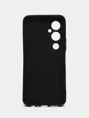 Чехол силиконовый для TECNO Pova 4 Pro, черный, матовый, с защитой камеры