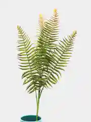 Красный папоротник искусственный, куст, силикон