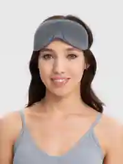 Серый маска для сна и путешествий 3D на липучке,12 расцветок
