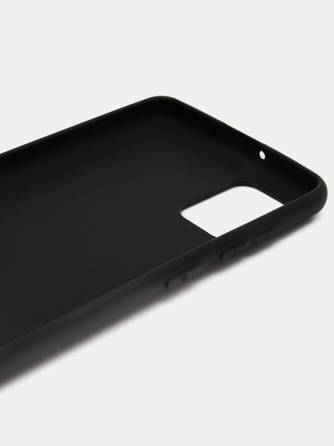 Черный силиконовый чехол для Samsung A31, однотонный