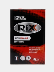 Моторное масло RIXX 5W-40, синтетическое