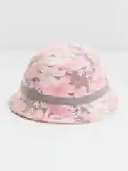 Коралловый меланж шляпка для девочки, летняя