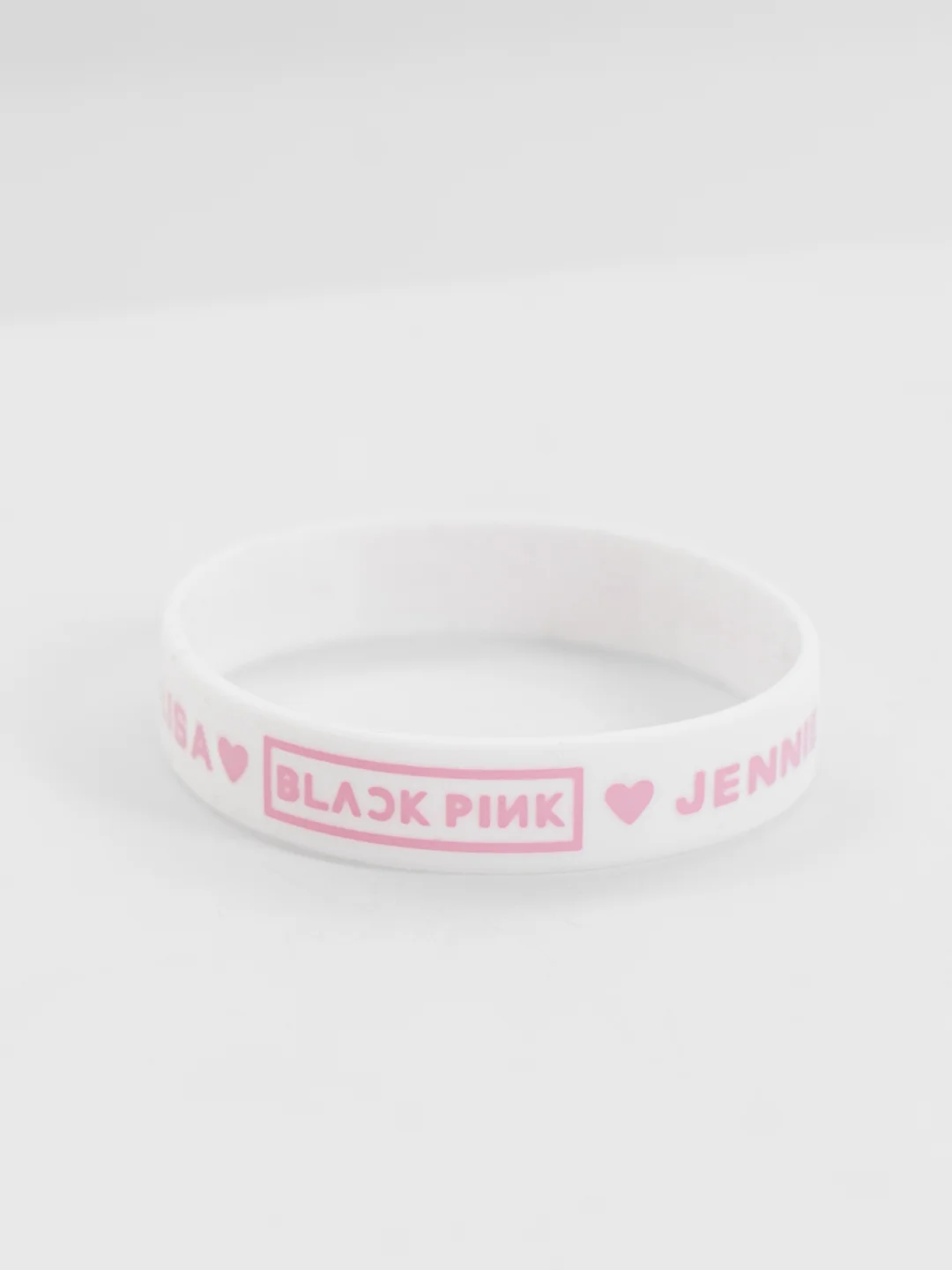 Белый браслет резиновый K-POP "Blackpink"