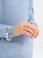 Белый браслет резиновый K-POP "BTS"