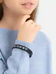 Черный браслет резиновый K-POP StrayKids