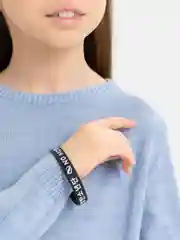 Черный браслет резиновый K-POP "BTS"