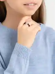 Розовый колечко из бисера