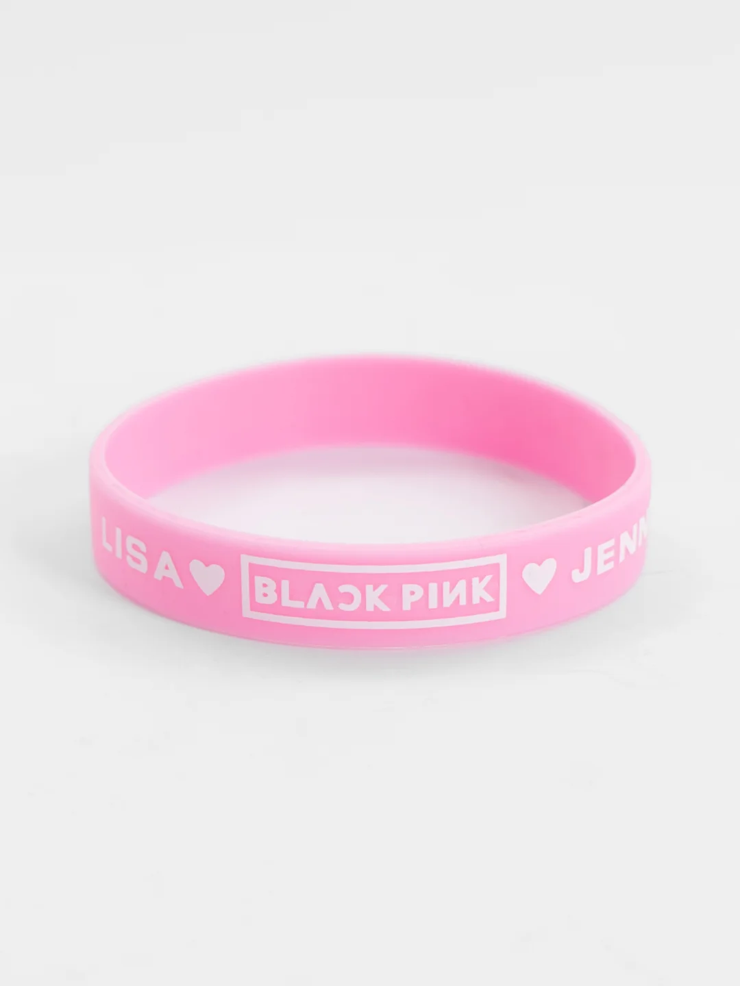 Розовый браслет резиновый K-POP "Blackpink"