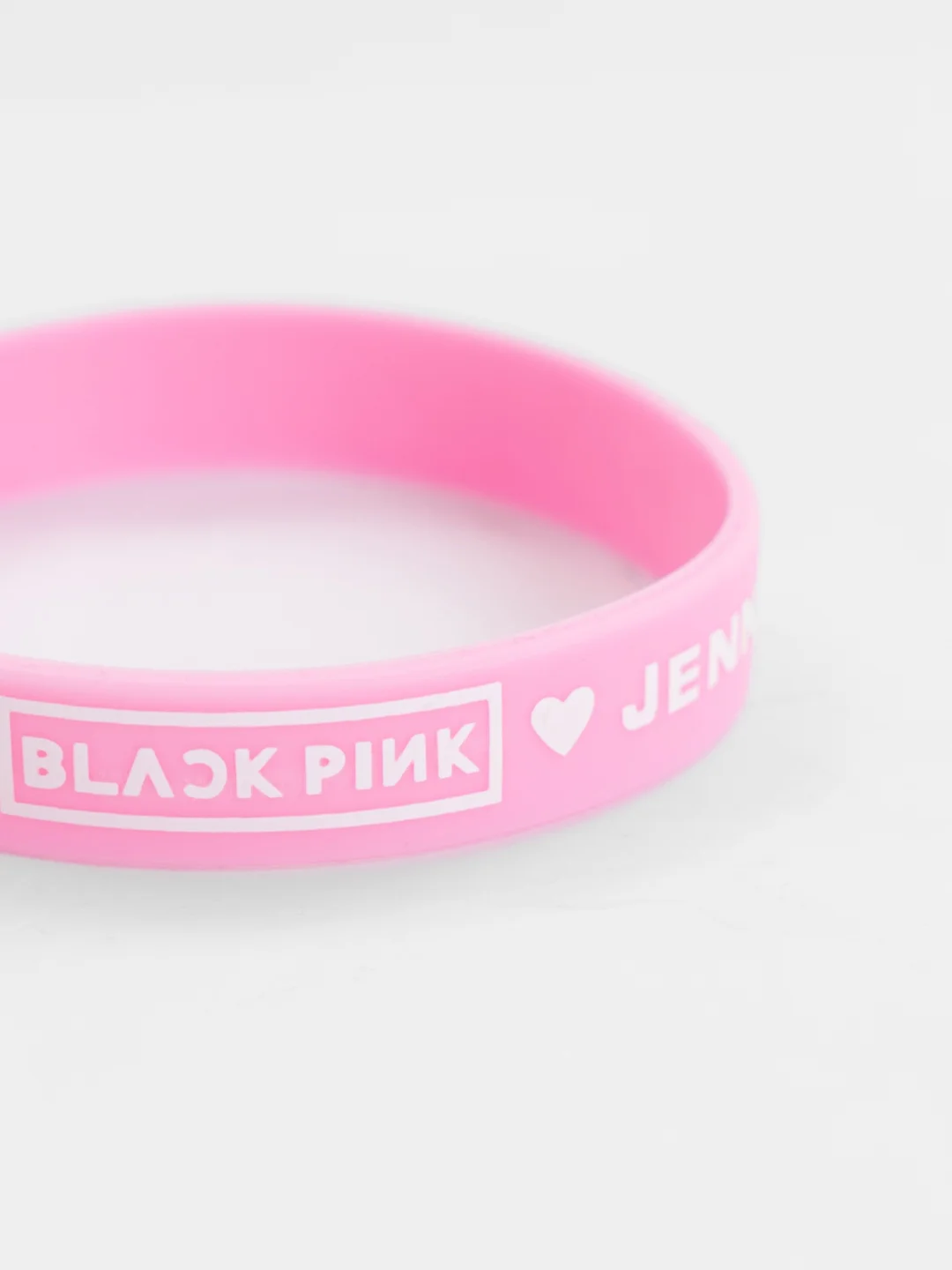 Розовый браслет резиновый K-POP "Blackpink"