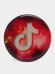 Алый попсокет "TikTok" для смартфона
