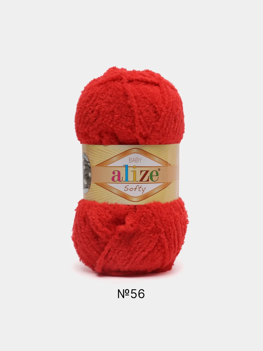 Красный пряжа Alize Softy (Ализе Софти)