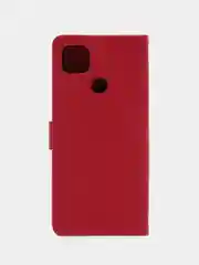 Фуксия чехол-книжка для Xiaomi Redmi 9C (Редми 9С), кожаный PU