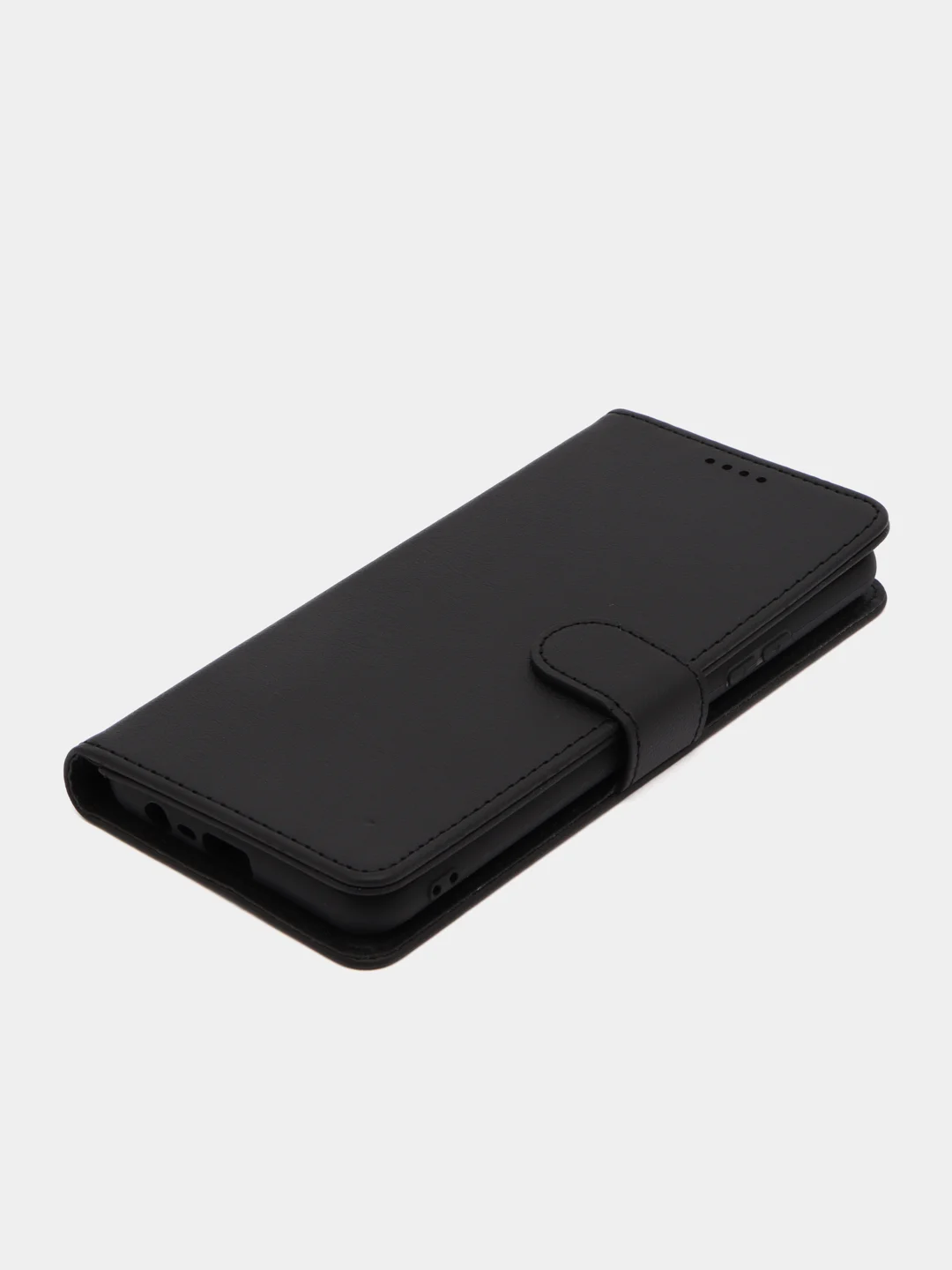 Черный чехол-книжка для Realme C20 / C11 2021, кожа PU