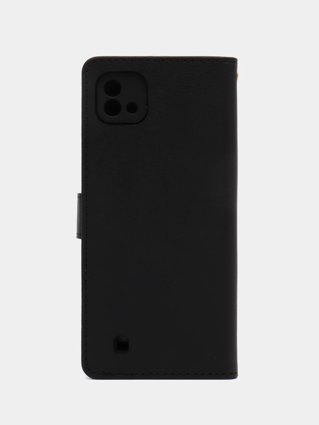 Черный чехол-книжка для Realme C20 / C11 2021, кожа PU